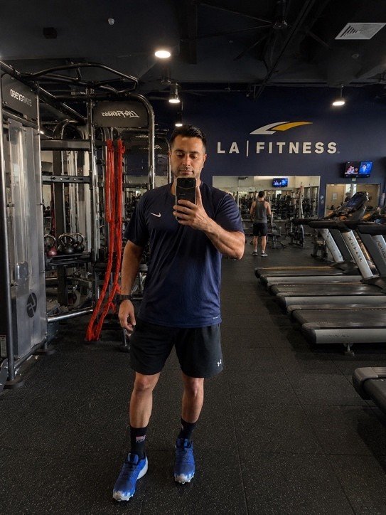 Mah at the gym