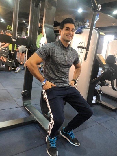 Mah Ghasemi in the gym
